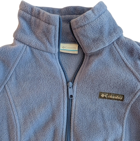 Columbia Women's Benton Springs Full Zip Blue Fleece Jacket Size M - Picture 2 of 8